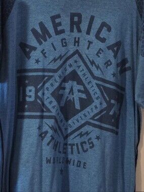 American Fighter Blue Short Sleeve Graphic Tee